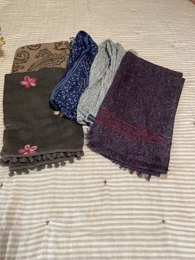 Bundle of Four Pretty Scarves